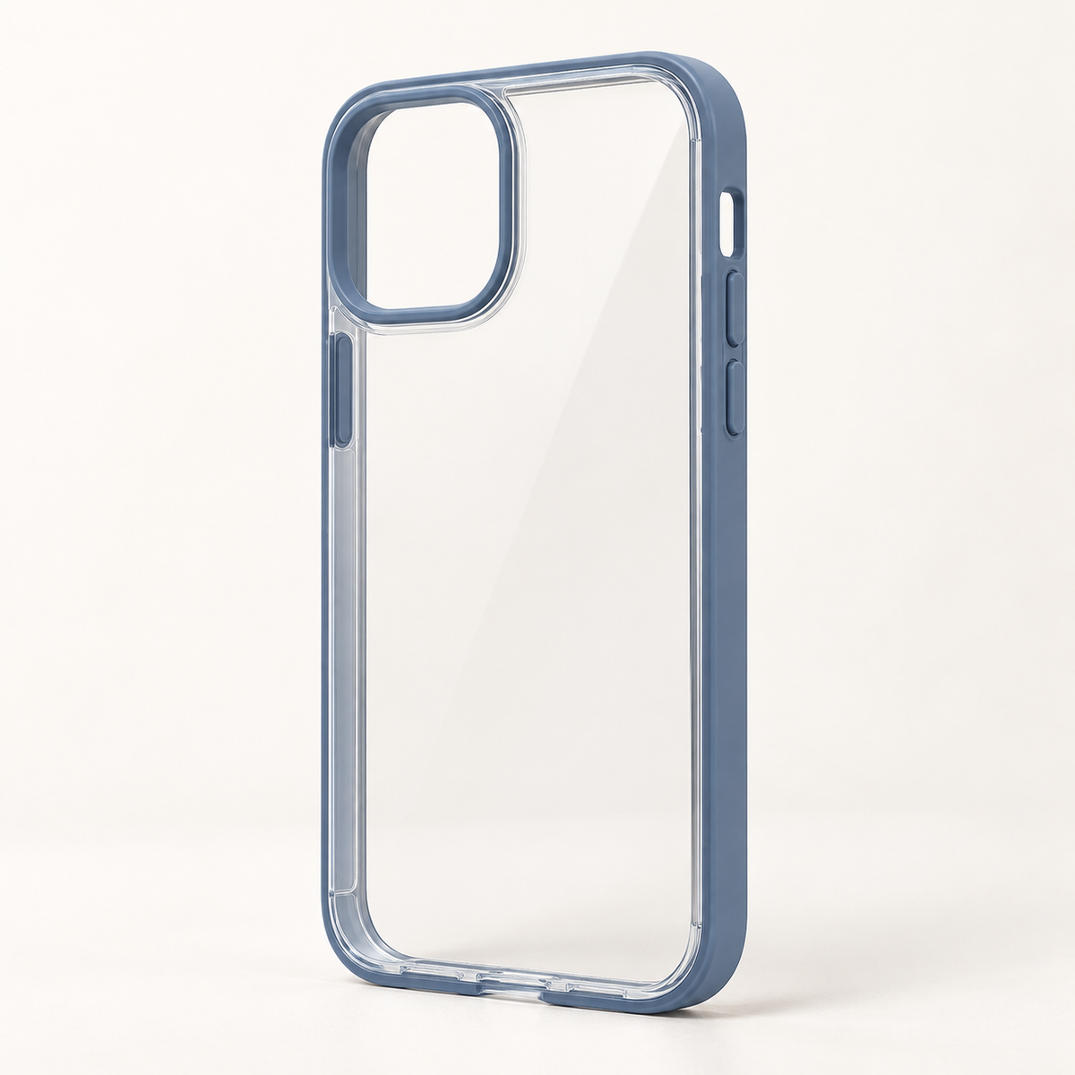 Blue Edge Clear Phone Case